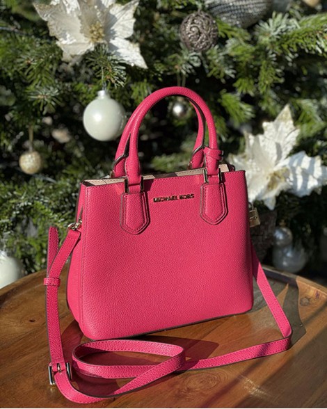 Kabelka dámská Michael Kors ADELE MEDIUM malinová